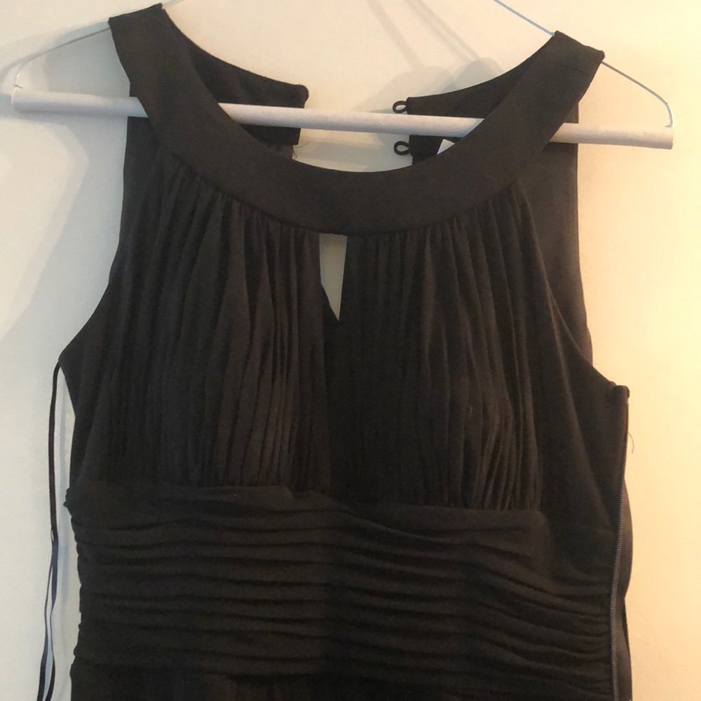 Long black dress with peep hole